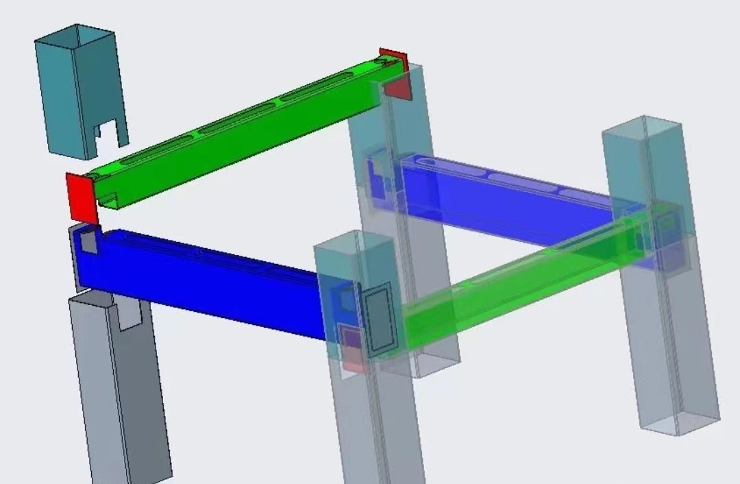 無牛腿框架結構，創新的建築結構形式，榫卯鋼構——代替牛腿     廣東廠房加建鋼結構工程選擇廣州經緯鋼結構工程有限公司     咨詢電話：+852-80174444